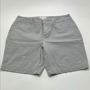 Coldwater Creek Men's Short 14 Natural Fit Gray Flat Front pockets Cotton